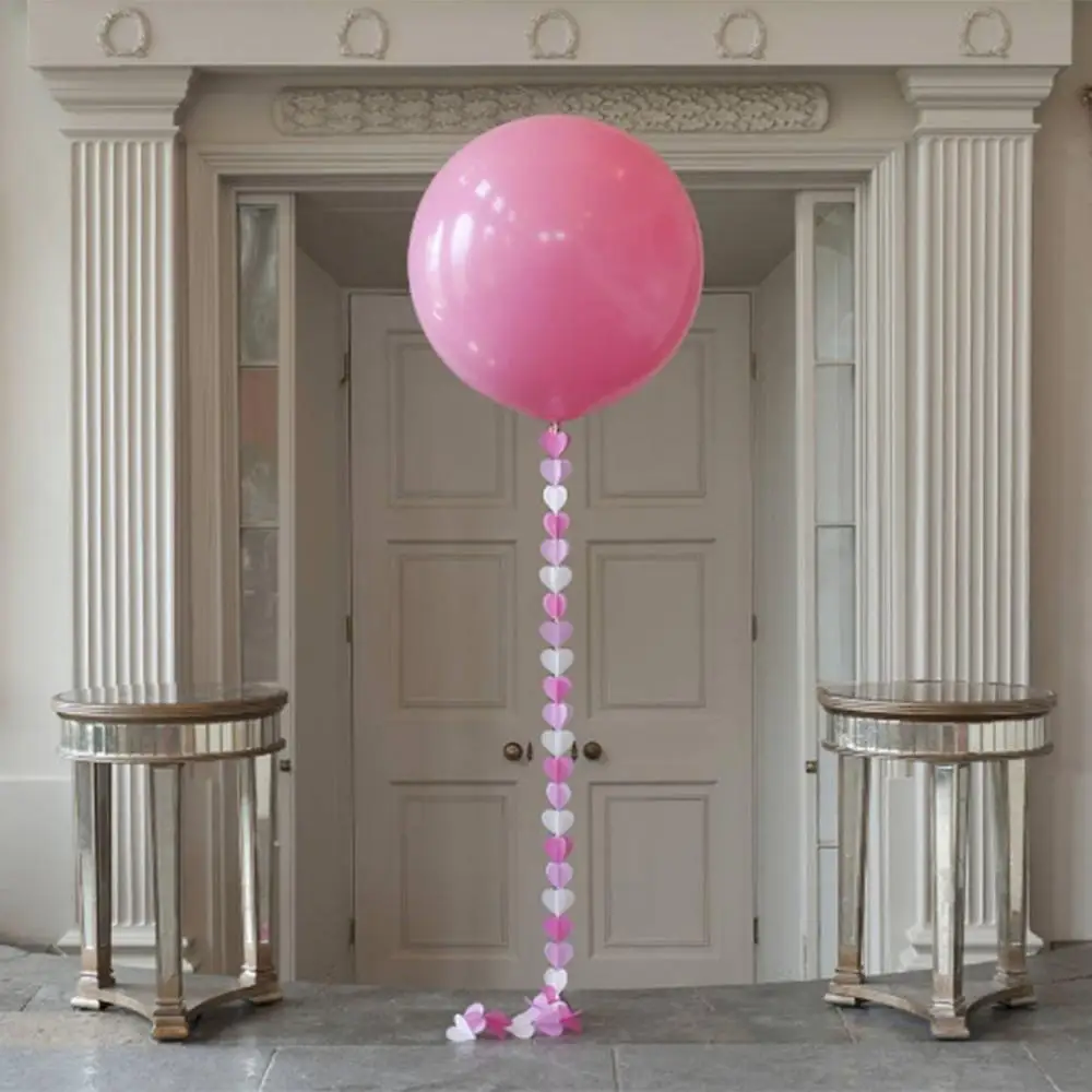 36 дюймов половина тела размер огромный латексный шар фестиваль Декор атмосфера шар для вечерние игровые принадлежности для дня рождения свадьбы - Цвет: Pink