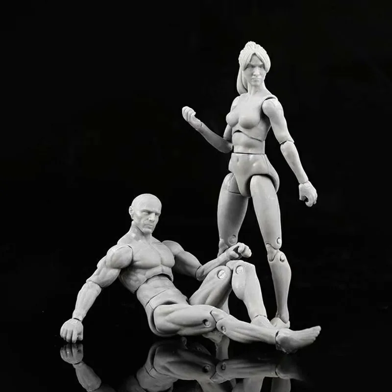 Günstige Figma Action Figure Spielzeug Künstler Beweglichen Gliedmaßen Männlich Weiblich 10,5 cm gelenke körper Modell Mannequin Kunst Skizze Zeichnen Puppen