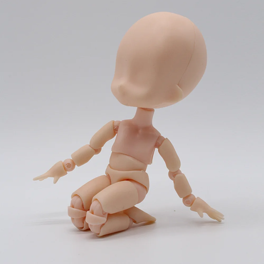 Подвижная кукла BJD, шарнирное тело с подставкой, модная, сделай сам, опора, 15 см, 1/12, Обнаженная, детские куклы, игрушки, мини, детские фигурки, игрушки