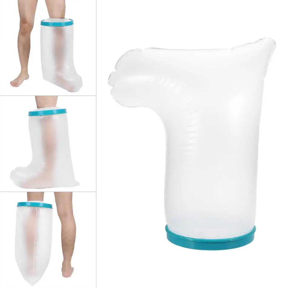 

Knee Leg Protector Waterproof Adult Sealed Cast Bandage Protector Wound Fracture Foot Leg Knee Cover for Shower Tools