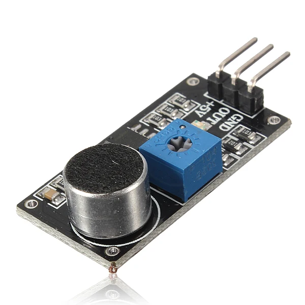 1 шт. модуль датчика обнаружения звука LM393 чип электретный микрофон для Arduino DIY
