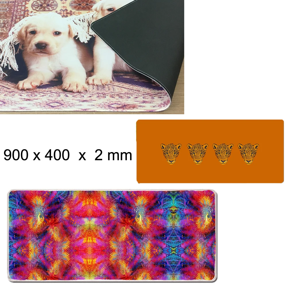 Large Gaming Mouse Pad Lockedge Mouse Mat Keyboard Pad Desk Mat Table Mat Gamer Mousepad for Laptop Notebook Overwatch Warcraft
