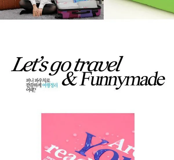 5 шт./компл. Funnymade путешествия Чемодан Упаковка куб Организатор сумка из нейлоновой сетки для путешествий сумка в комплекте 4 цвета