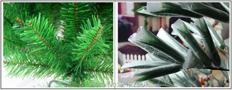 Экспресс Высокая плотность железная основа 180 см 70,8 дюймов высокий зеленый украшения рождественской елки