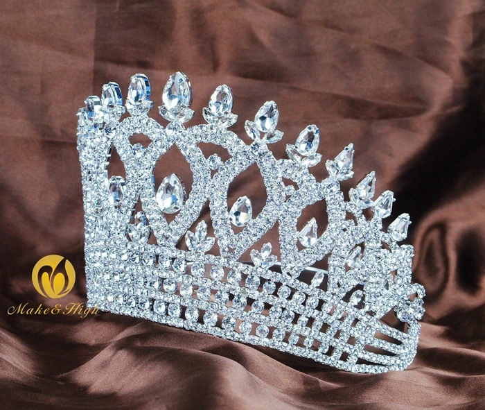 World beauty Pageant Tiara головная повязка с прозрачными австрийскими стразами корона аксессуары для волос парад Свадебные вечерние костюмы