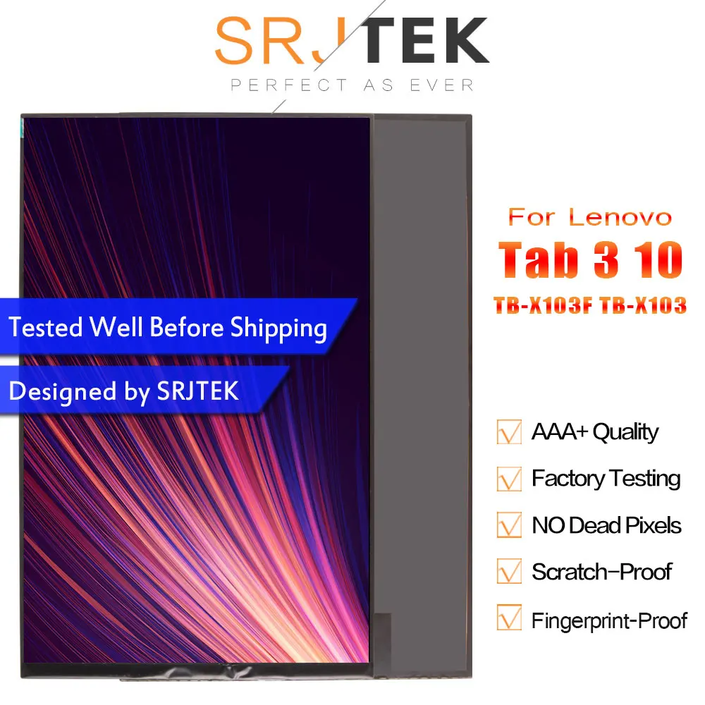 SRJTEK 10 1 &quotЖК-дисплей для Lenovo Tab 3 Plus TB-X103F TB X103 Dsiplay матричный экран панель модуль