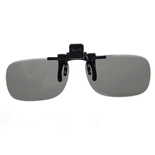 1 Pair Clip On Type Passive Circular Polarized 3D Glasses Clips for 3D TV Movie Drop Shipping Support