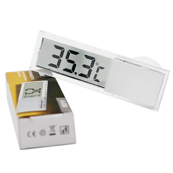 

10pcs Mini LCD Display Car Digital Temperature gauge Suction Cup Bracket Windscreen Temp Thermometer Auto Household tester