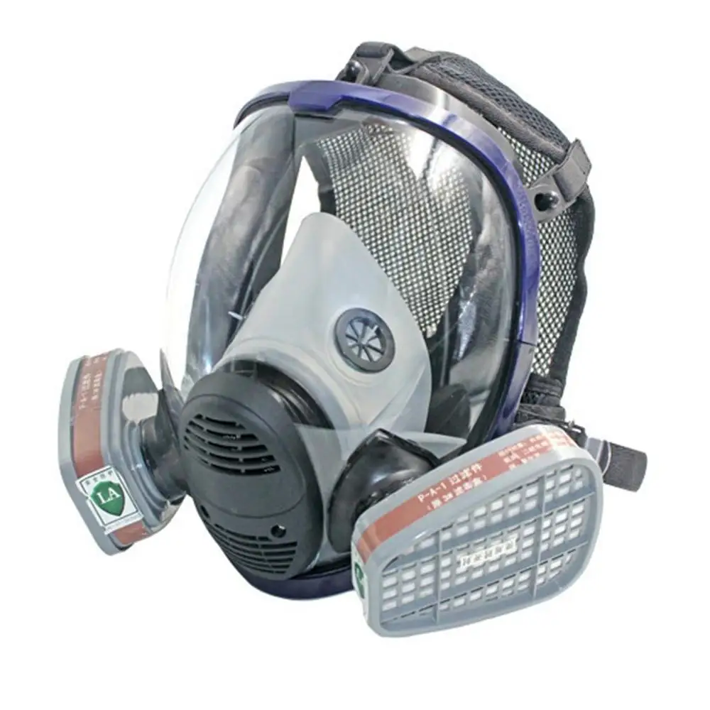 Респиратор противогаз Анти-пыль/органический воздух/кислотный газ/аммиачный газ защитный шлем промышленность живопись распыление противогаз продвижение - Цвет: Anti Organic Gas