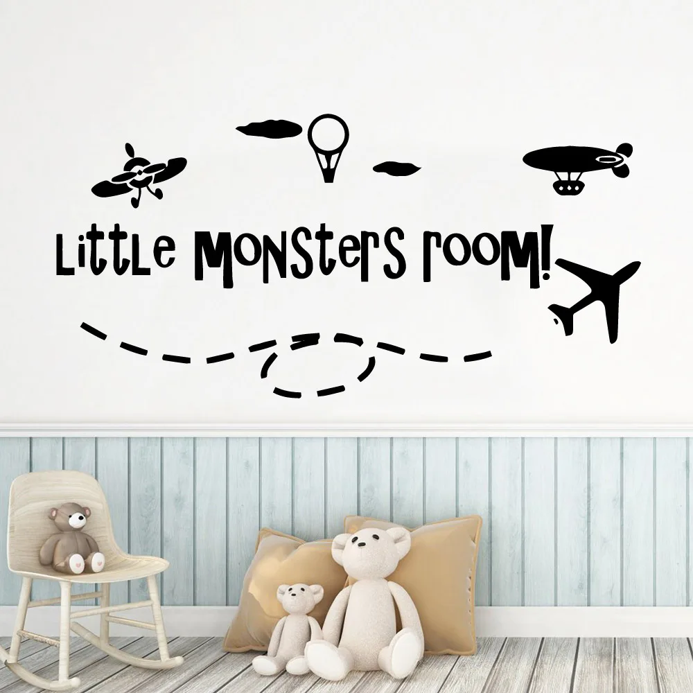 

Modern little monsters Wall Sticker Removable Watercolo vinyl Stickers Decoration Accessories Kids Room Mural adesivi murali