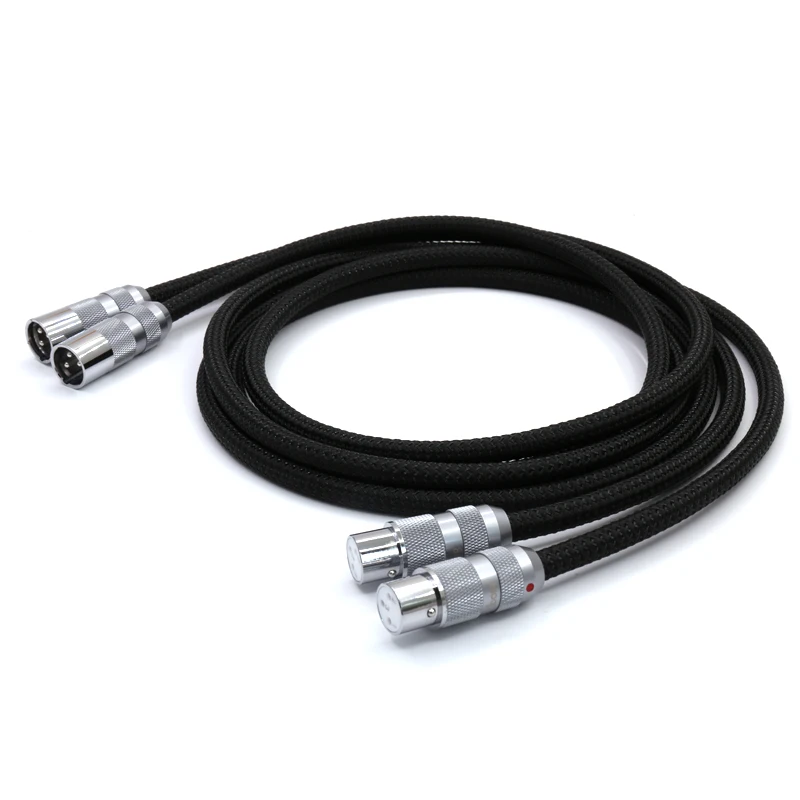 

Free shipping Viborg VA801 099.998% OFC Multiple pure copper Interconnect Audio Cable pure copper XLR plug connector