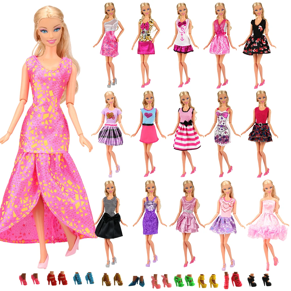 Новейшая мода ручной работы 12 предметов/партия кукольные аксессуары случайный выбор кукольная одежда юбки для куклы Барби одевание лучший подарок девушка
