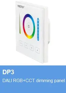 DL5 DP1 DP2 DP3 DALI RGB+CCT brightness color temperature dimming panel DALI Bus Power Supply 5 IN 1 LED Strip Controller