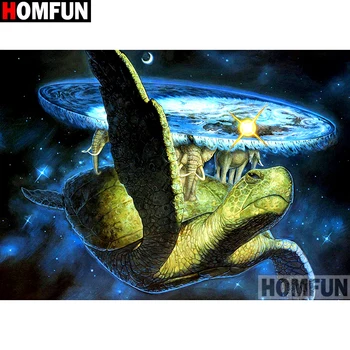 

HOMFUN Full Square/Round Drill 5D DIY Diamond Painting "Cartoon tortoise" Embroidery Cross Stitch 5D Home Decor Gift A14020