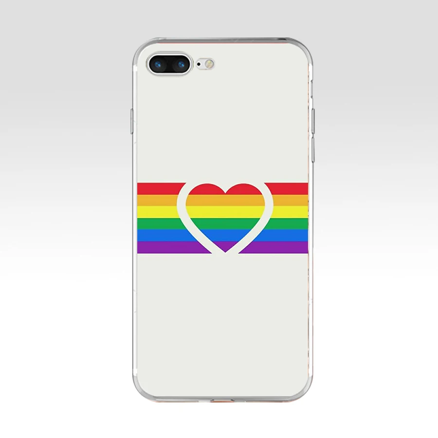 69SD геи лесбиянки Радужный Флаг ЛГБТ Радужный Флаг гордость арт силиконовый чехол-накладка из мягкого ТПУ чехол для Apple iPhone 6 6s 7 8 plus чехол - Цвет: 9