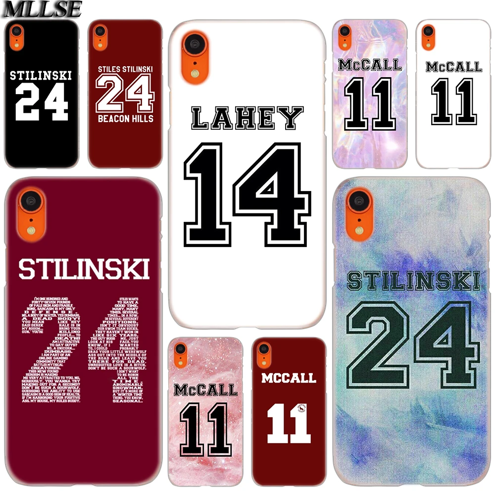 

MLLSE Teen Wolf 24 14 11 number Fashion Cover Case for iphone XS Max X XR 8 7 6 Plus 5 SE 5S 5C 4 4S Mobile Phone Bags Hot
