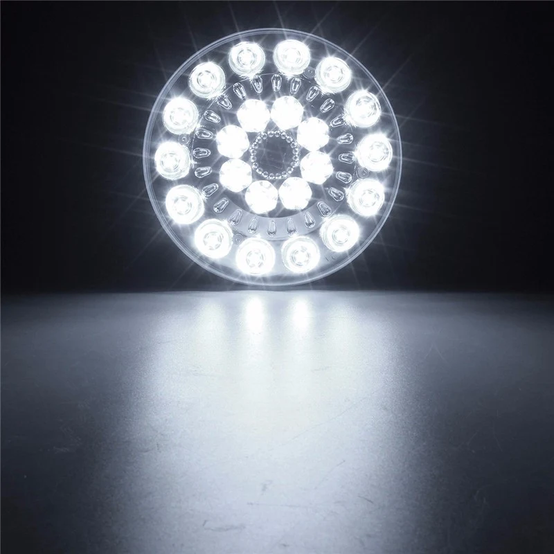 Чистый белый 22 LED на солнечных батареях Открытый ярд походная Палатка Лампа для