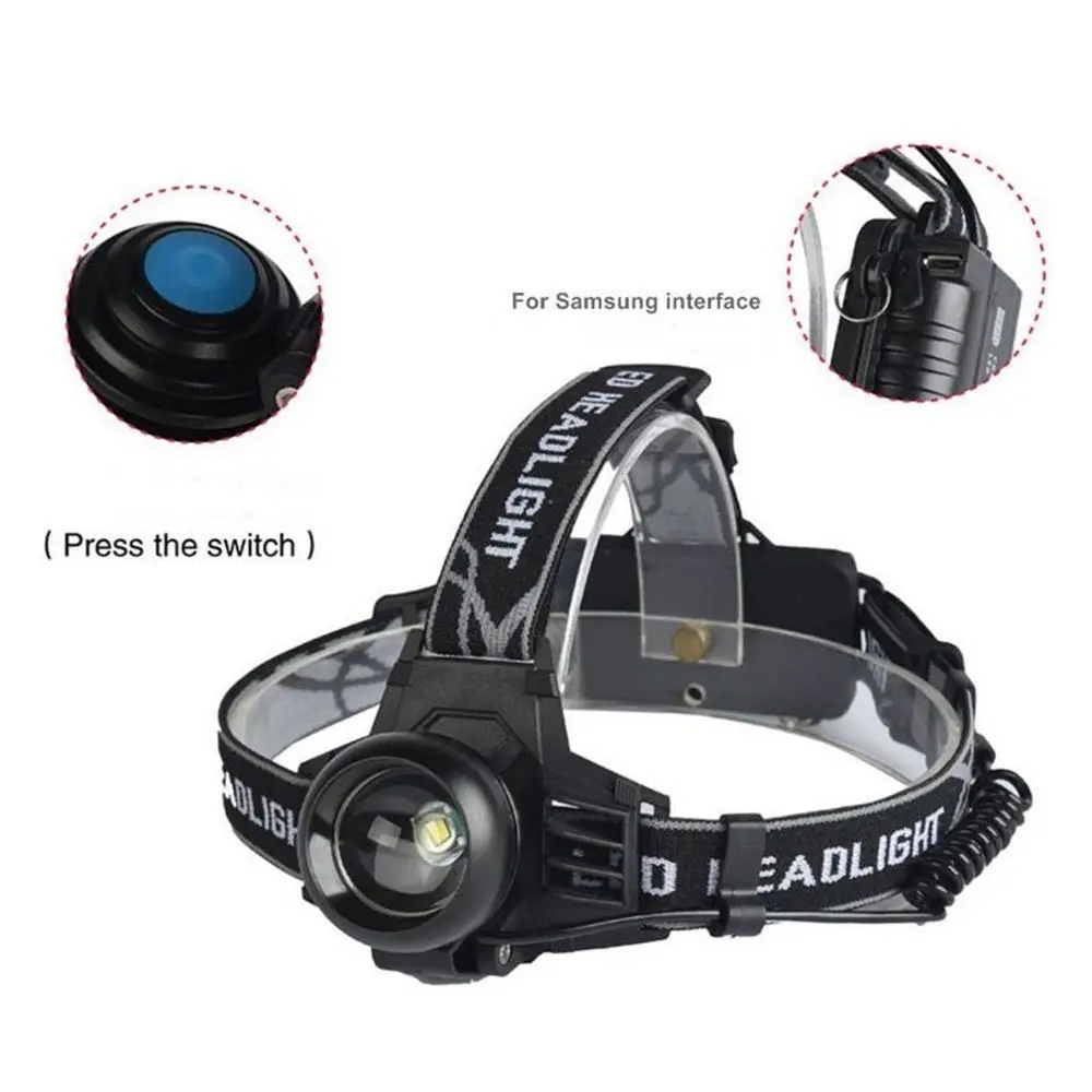 Alonefire HP99 2000LM CREE T6 фары XML-T6 Фара 3 Режим факел Фара свет+ аккумулятор+ зарядное устройство для рыбалки огни