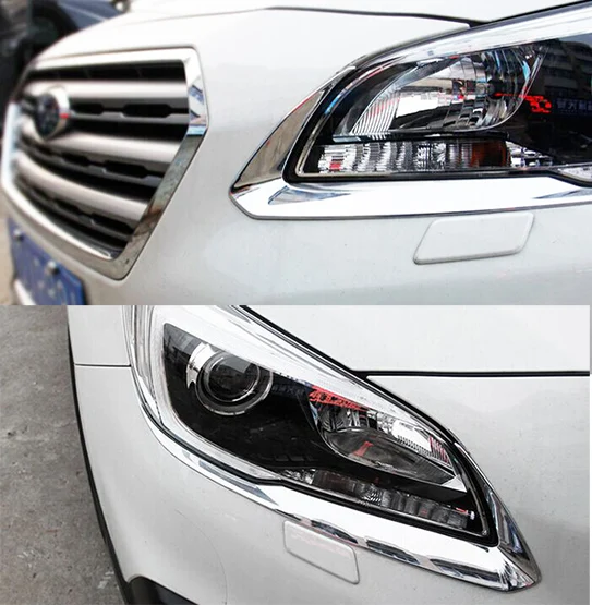 Accessories Fit For 2017 2016 Subaru Outback Chrome Headlight Eyelid Accessories Fit For 2017 2016 Subaru Outback Chrome Headlight Eyelid Cover Trim Molding Eyebrow Garnish