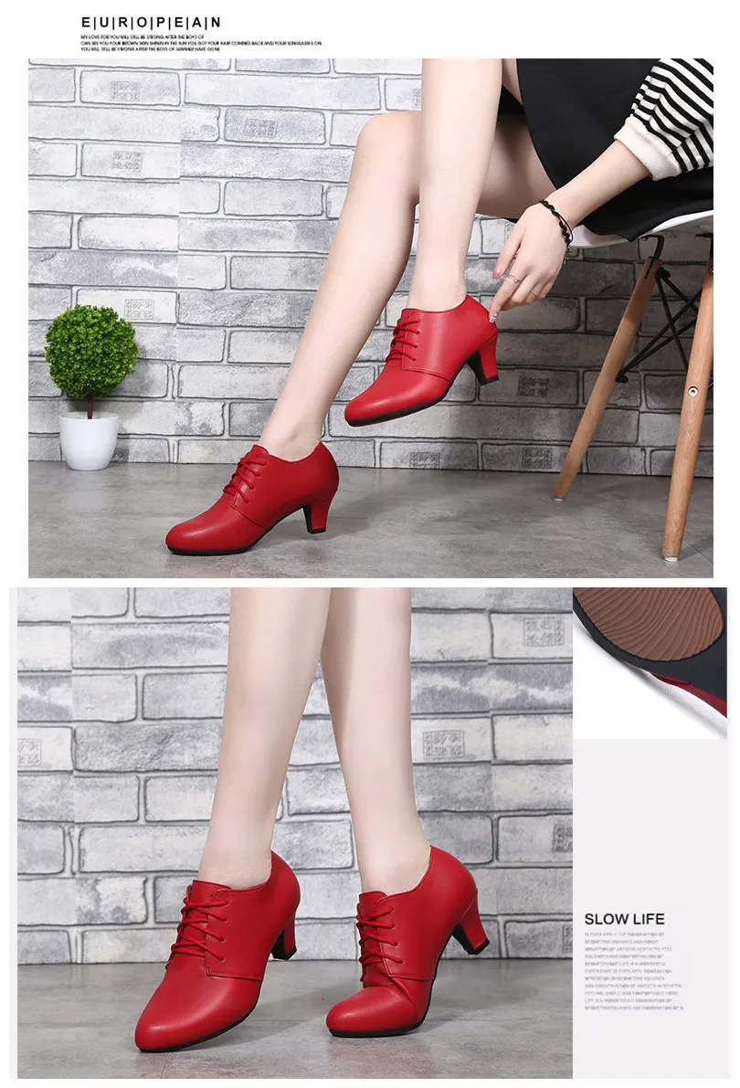 USHINE/модель 8863 года; Каблук 5 см; цвет черный, красный, серебристый; женская дышащая Современная танцевальная обувь; женская обувь для латинских танцев на квадратном каблуке