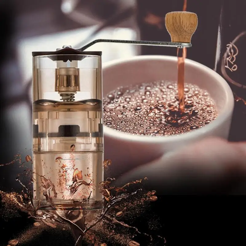

Manual Coffee Grinder Washable Portable Coffee Hand Crank Mill Burr Kitchen Mini Manual Hand Coffee Grinder