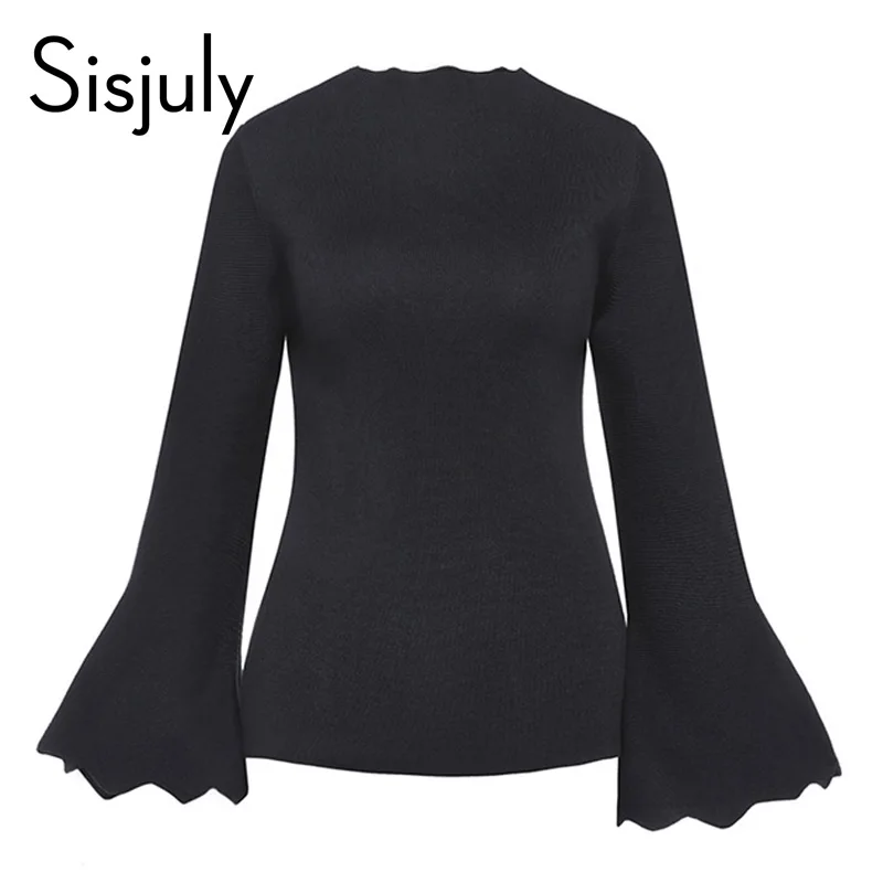 Sisjuly 60s Sweaters Women Autumn Winter Pullover Long Butterfly Sleeve Sexy Casual Fashion Female Sweaters 2017