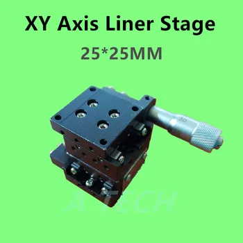

Manual Linear Stage Platform, 25*25mm, Made in Korea, XY Axis linear stage, Slim Aluminium Precision manual platform, used
