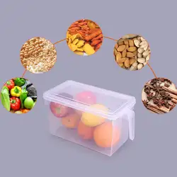 Горячие продажи хранения Ящики-органайзеры кухонная пластиковая банка Емкость для хранения пищи герметичный горшок коробка