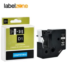 1 упаковка 53721 белый на черном 24 мм* 7 м ламинированная Этикетка ленты совместимый с Dymo D1 24 мм этикетки принтеры для Dymo 24 мм Label Makers