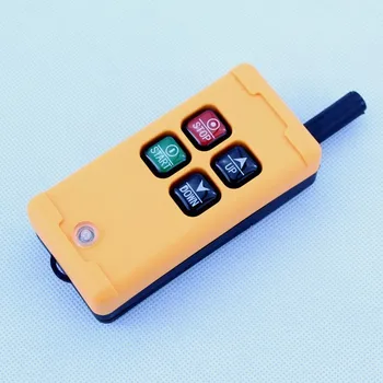 

1pcs HS-4 AC 110V 4 Channels Control Hoist Crane Radio Remote Control System Industrial Remote Control industrial switch
