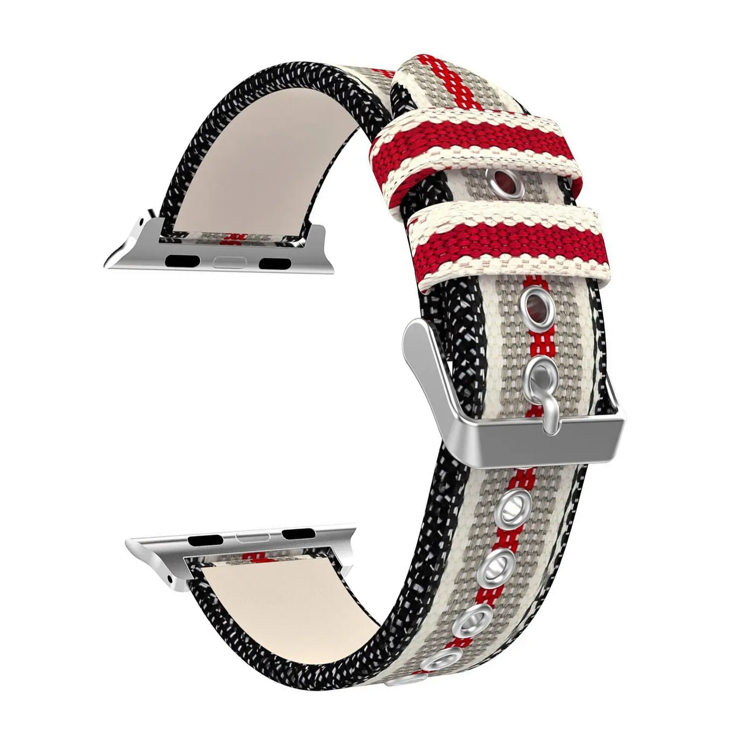 Нейлоновый кожаный ремешок с рисунком флага для Apple Watch 38 мм 42 часов iWatch 40 44