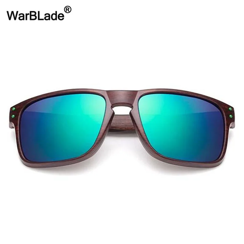 WarBLade Модные мужские солнцезащитные очки бамбуковые деревянные брендовый дизайн