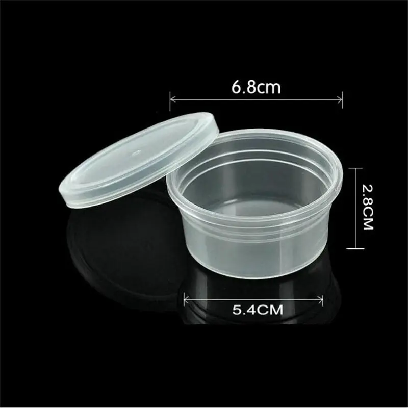 

Clearance sale - Round Transparent storage box clear plastic jars with lids mini slime container boxes storage for gifts
