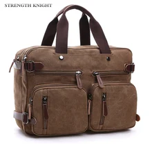 Ретро Мужская Холщовая Сумка, кожаный портфель, Дорожный чемодан, сумка через плечо, сумка-тоут, задняя Сумка, большая Повседневная деловая сумка с карманом для ноутбука