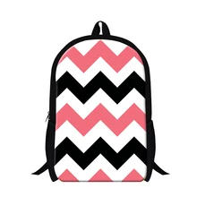 Реверсивный шевронный узор рюкзак для подростков, зигзагообразный принт на спине для женщин, модные Звездные школьные книжные сумки для девочек, школьные сумки