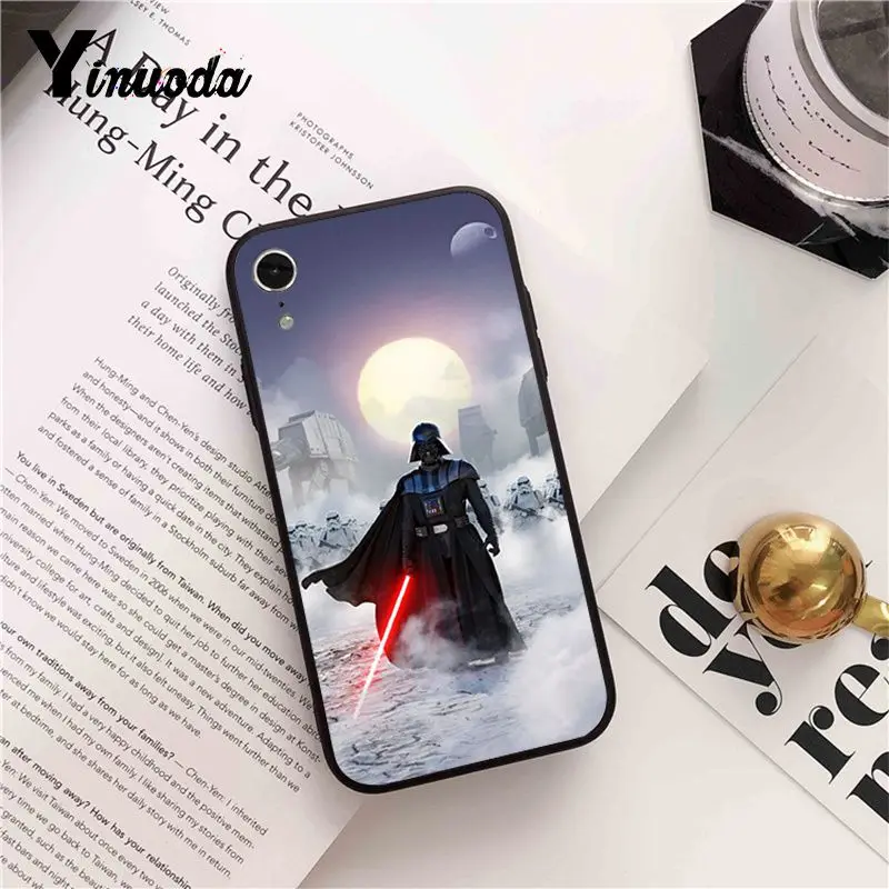 Yinuoda Star wars детский Coque Shell чехол для iPhone X XS MAX 6 6 S 7 7 plus 8 8 Plus 5 5S XR Coque Shell Fundas Capa - Цвет: A6