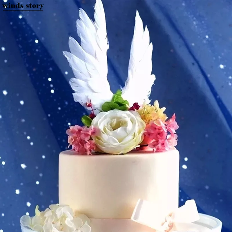 Swan-Wedding-Cake-Topper-For-Decor-Mariage-Valentines-Day-Decoration-Feather-Wing-Cake-Topper-Party-Supplies (1)