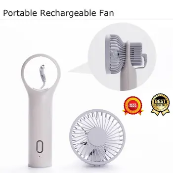 

Mini USB Rechargeable Fan Portable Handheld Foldable 3 Speed Small Desktop USB Cooling Fan Cooler