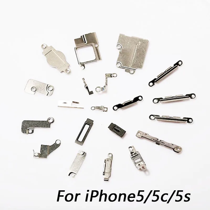 

Full 22 pcs in 1 Set Small Metal Internal Bracket Replacement Parts Shield Plate Kit for Iphone 5 5c 5s small metal parts