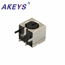 5PCS MDC-6-03 DIN 6 Pin Female Jack Cable Connector adapter panel mount solder S Terminal