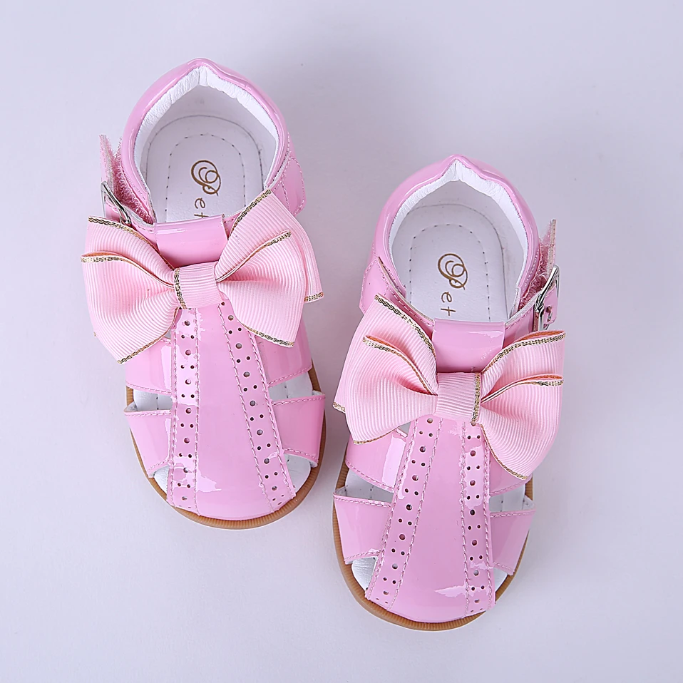 Pettigirl/Летняя обувь для маленьких девочек; четыре цвета; сандалии принцессы для девочек; детская обувь с бантом; американские размеры A-KSG005-01