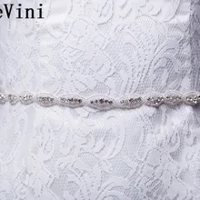 JaneVini страз рием свадебные горный хрусталь пояс свадебное платье вышитое бисером ремни блестящие серебряные лента пояс Кушак для невесты, подружек невесты