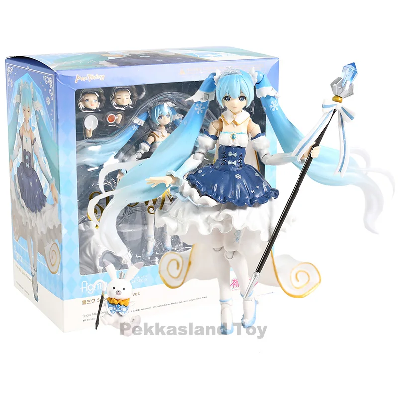 

Figma EX-054 Snow Miku 2019 Snow Princess ver. PVC Action Figure Collectible Model Toy