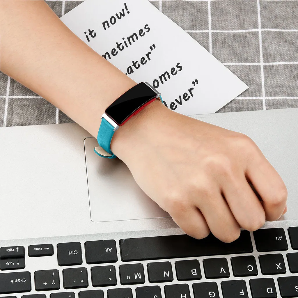 Кожаный ремешок Ouhaobin для часов Fitbit Inspire/Inspire HR роскошные кожаные ремешки сменный