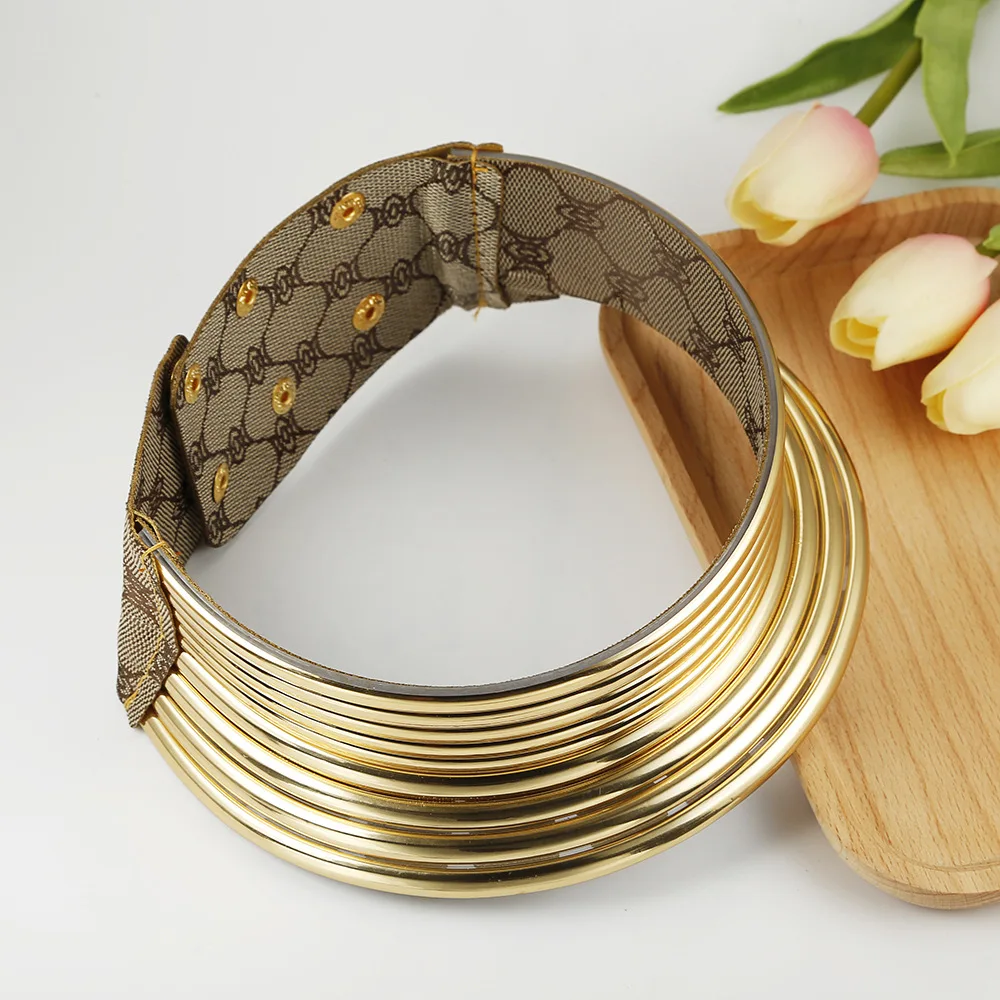 Liffly africano colar feminino cor do ouro