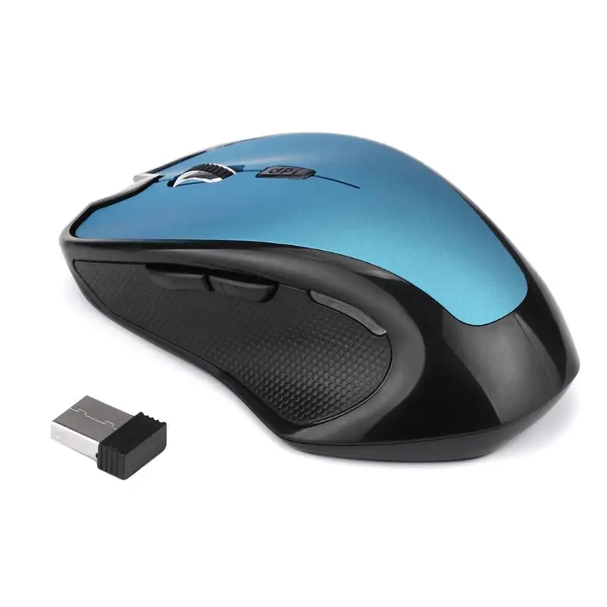 2.4GHz 2400 DPI Wireless Optical Mouse Gaming Mice + USB Receiver for PC Laptop MAC Jun1 Factory price Mute