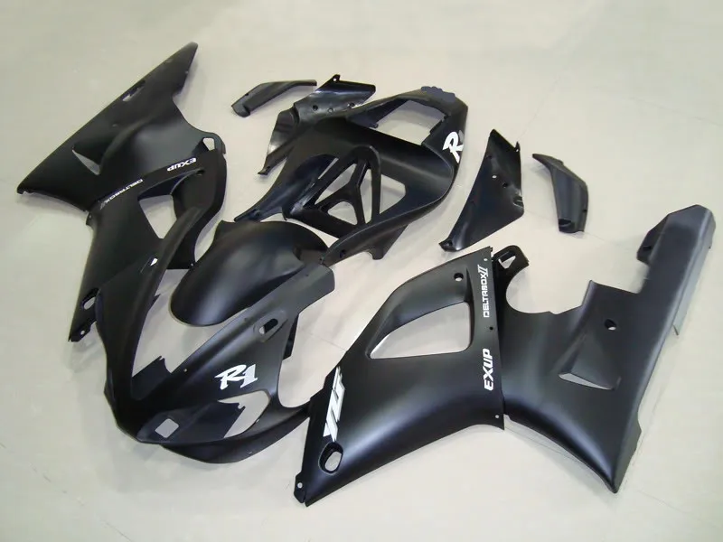

Motorcycle Fairing kit for YAMAHA YZFR1 00 01 YZF R1 2000 2001 Injection mold YZF1000 Matte black Fairings set+7gifts YC10