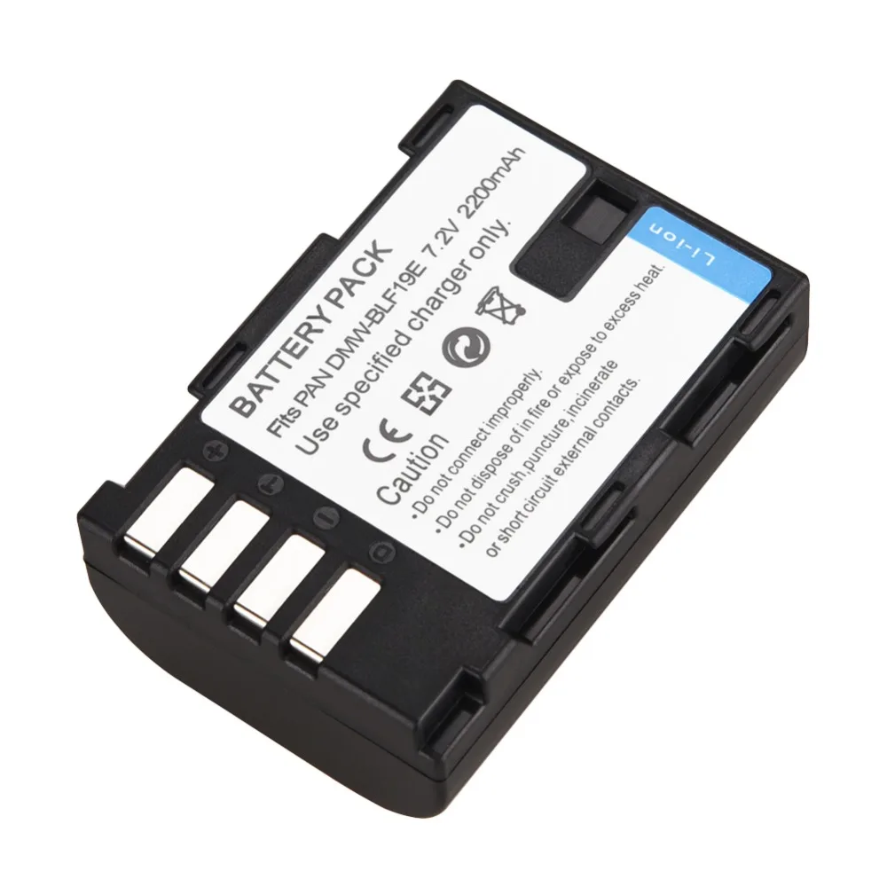 1pc 2200mAh DMW BLF19E BLF19E Replacement Digital Camera Battery for