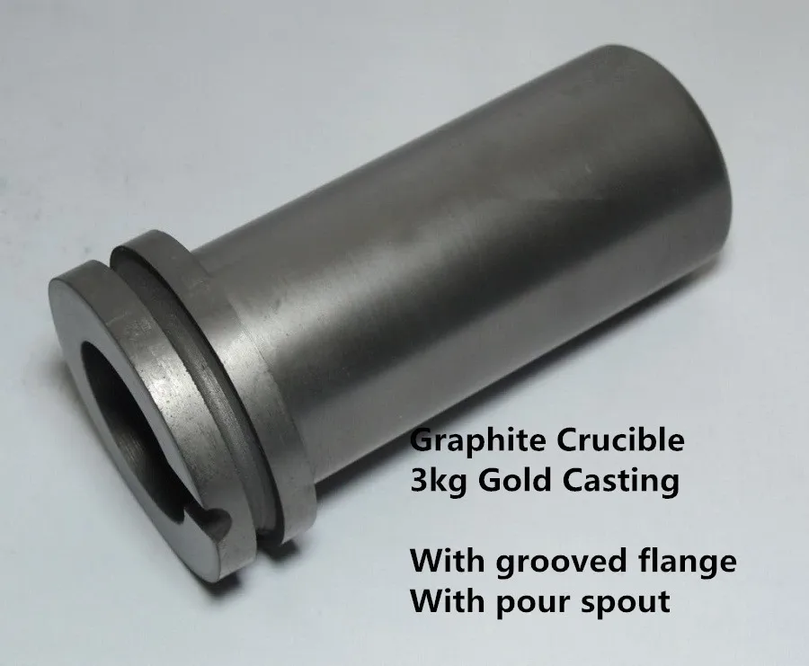 Pure graphite crucible with grooved double flange for Torch Melting Casting Refining Gold Silver Copper Lead Aluminum Jewelry Toys1