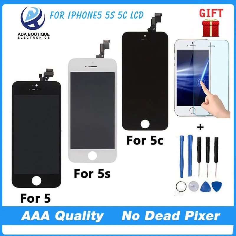 Good Quality AAA No Dead Pixel For iPhone 5 5G LCD Screen With Touch Digitizer Display